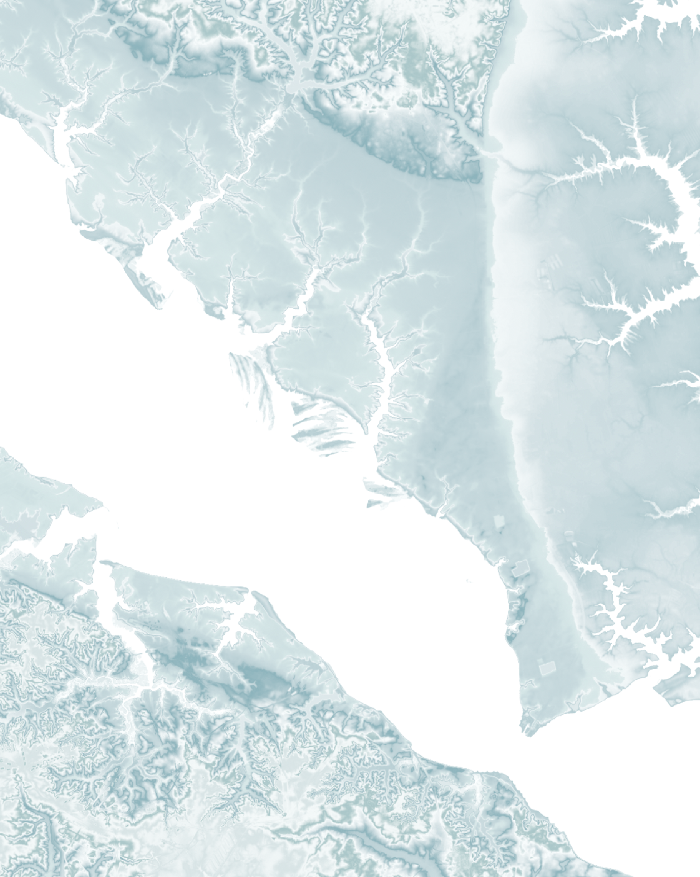 York River VA Map Print