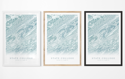 State College Map Print