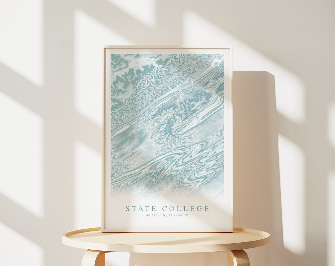 State College Map Print
