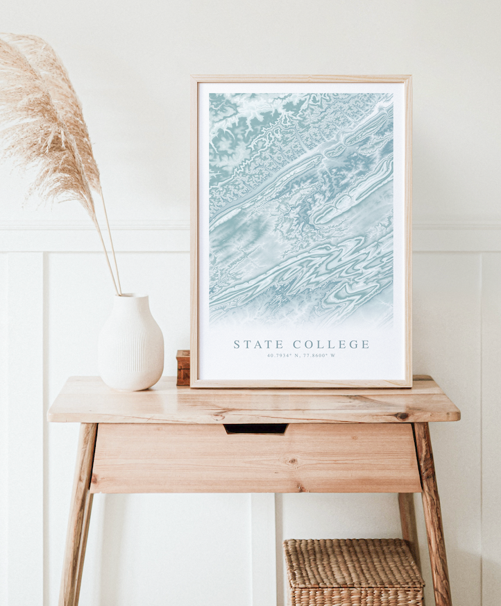 State College Map Print