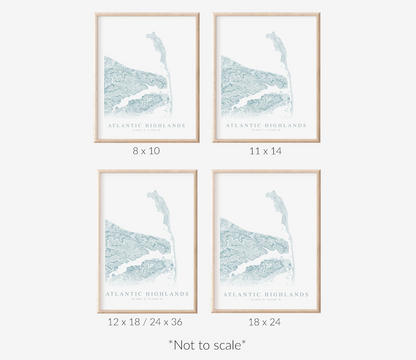 Atlantic Highlands Map Print