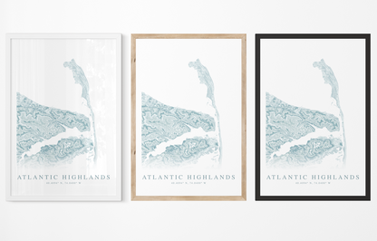 Atlantic Highlands Map Print