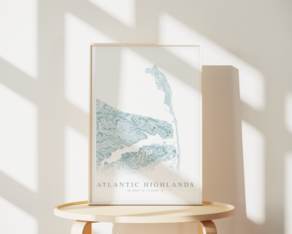 Atlantic Highlands Map Print