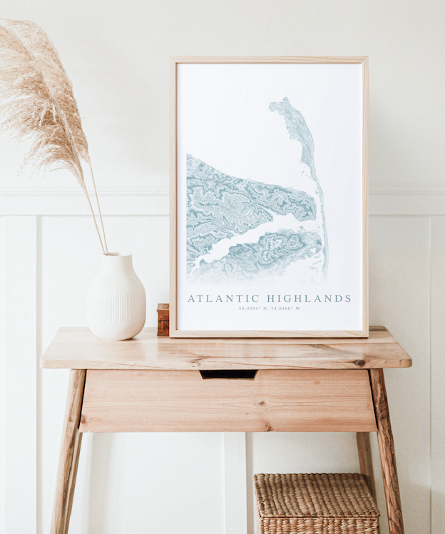 Atlantic Highlands Map Print