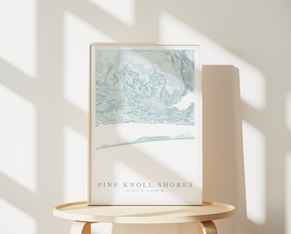 Pine Knoll Shores Map Print