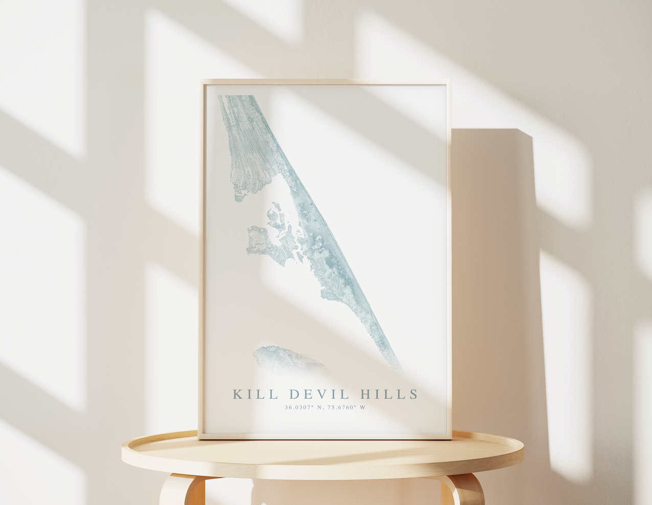 Kill Devil Hills Map Print
