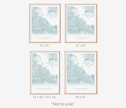 California MD Map Print