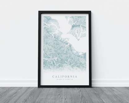 California MD Map Print