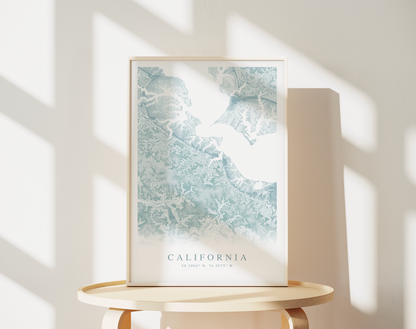 California MD Map Print