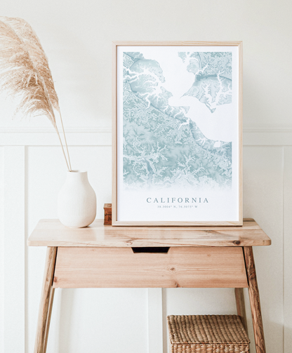 California MD Map Print