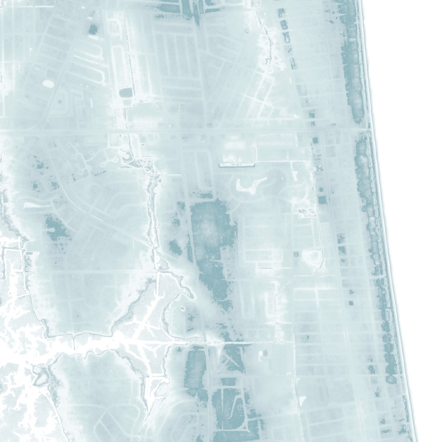 Neptune Beach Map Print