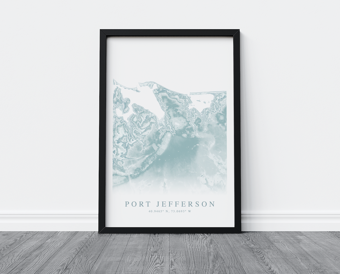 Port Jefferson Map Print