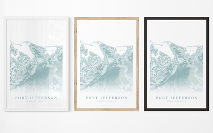 Port Jefferson Map Print
