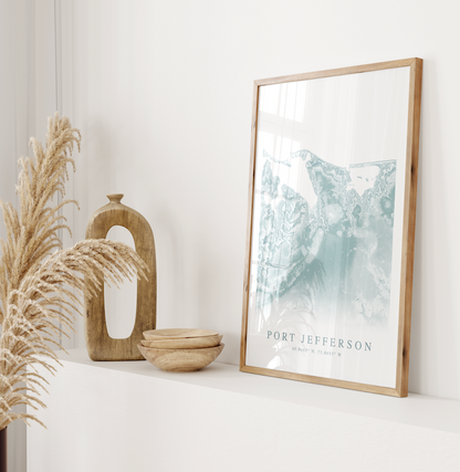 Port Jefferson Map Print
