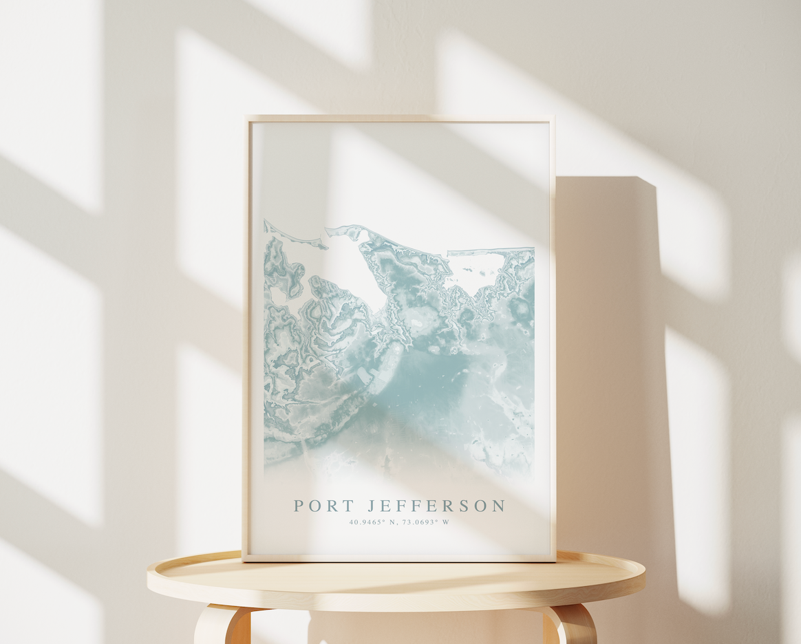 Port Jefferson Map Print