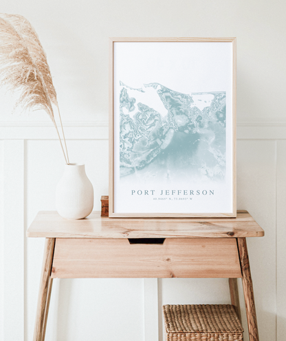 Port Jefferson Map Print