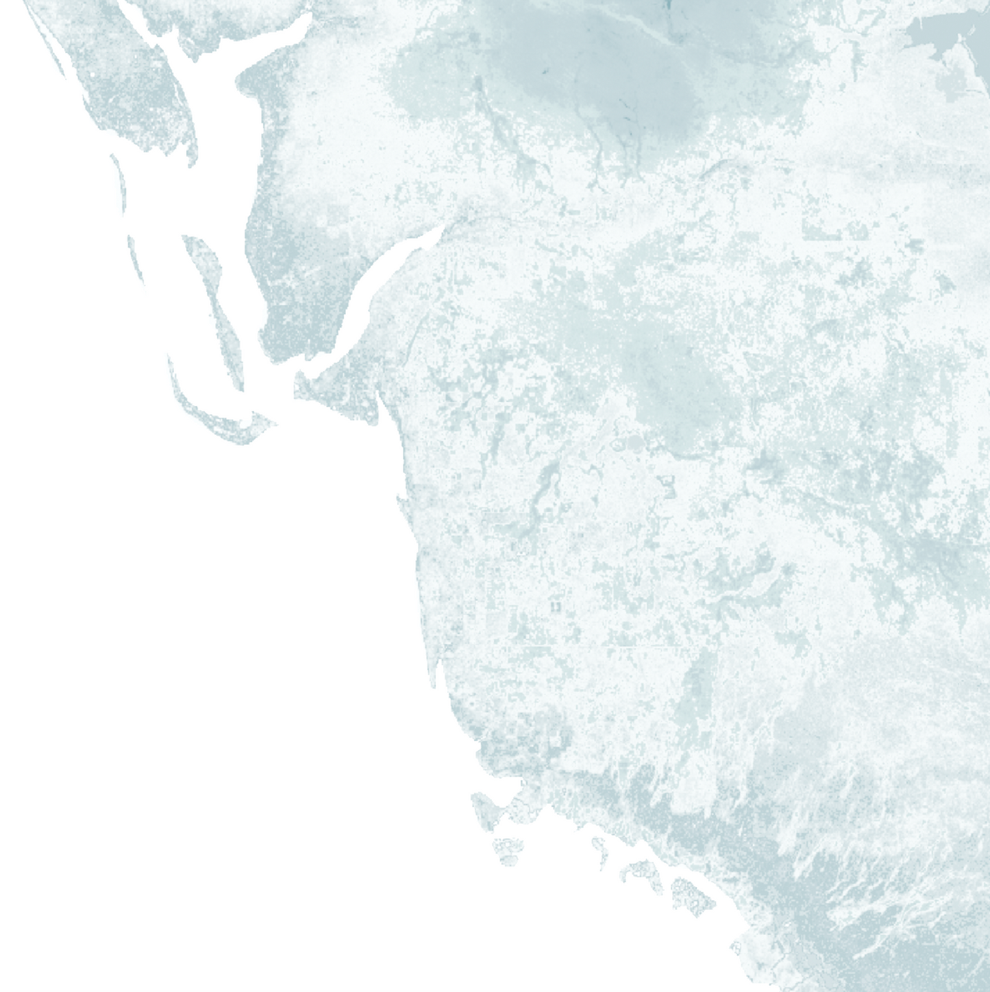 Florida Map Print Landscape