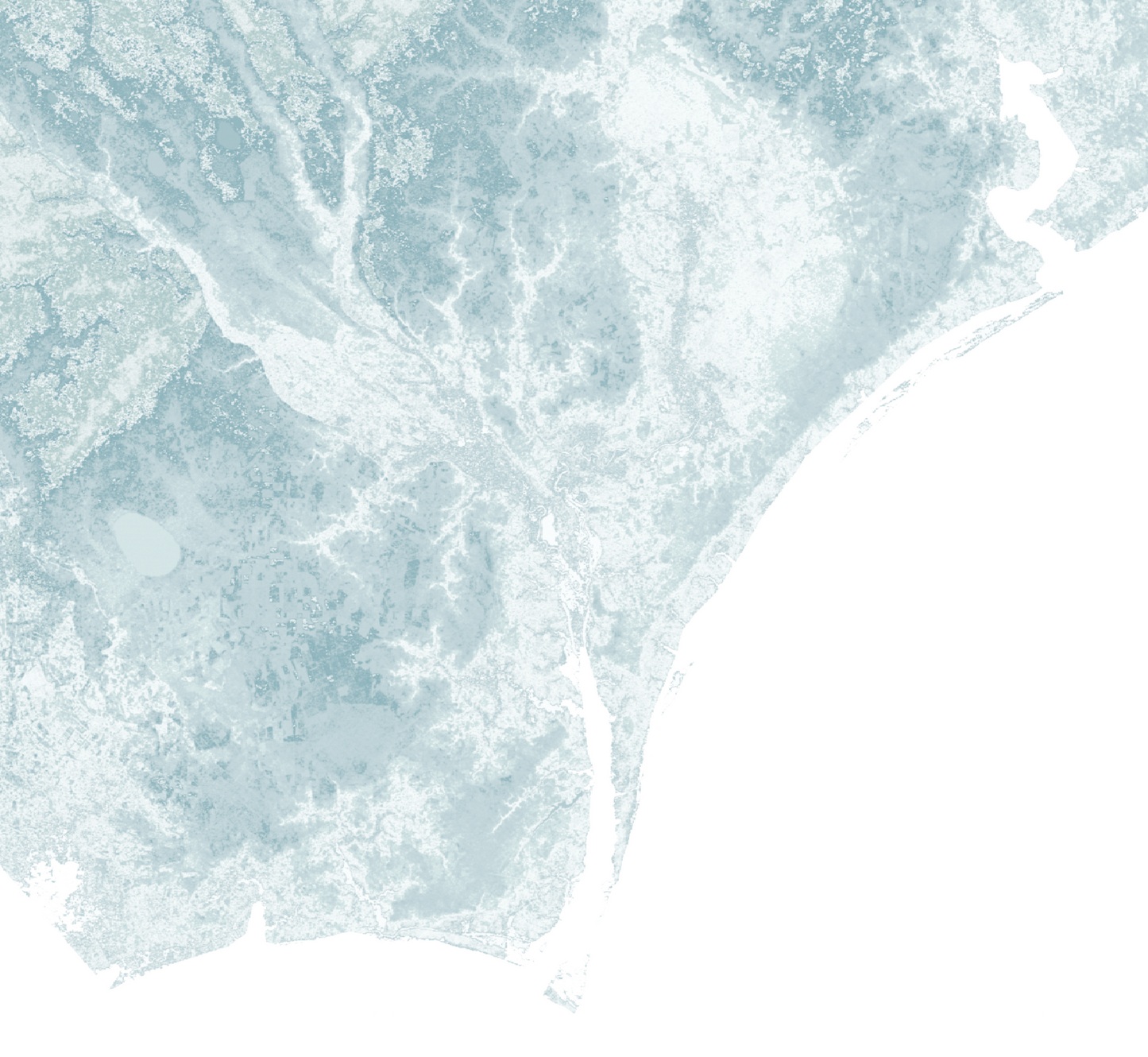 North Carolina Map Print Landscape