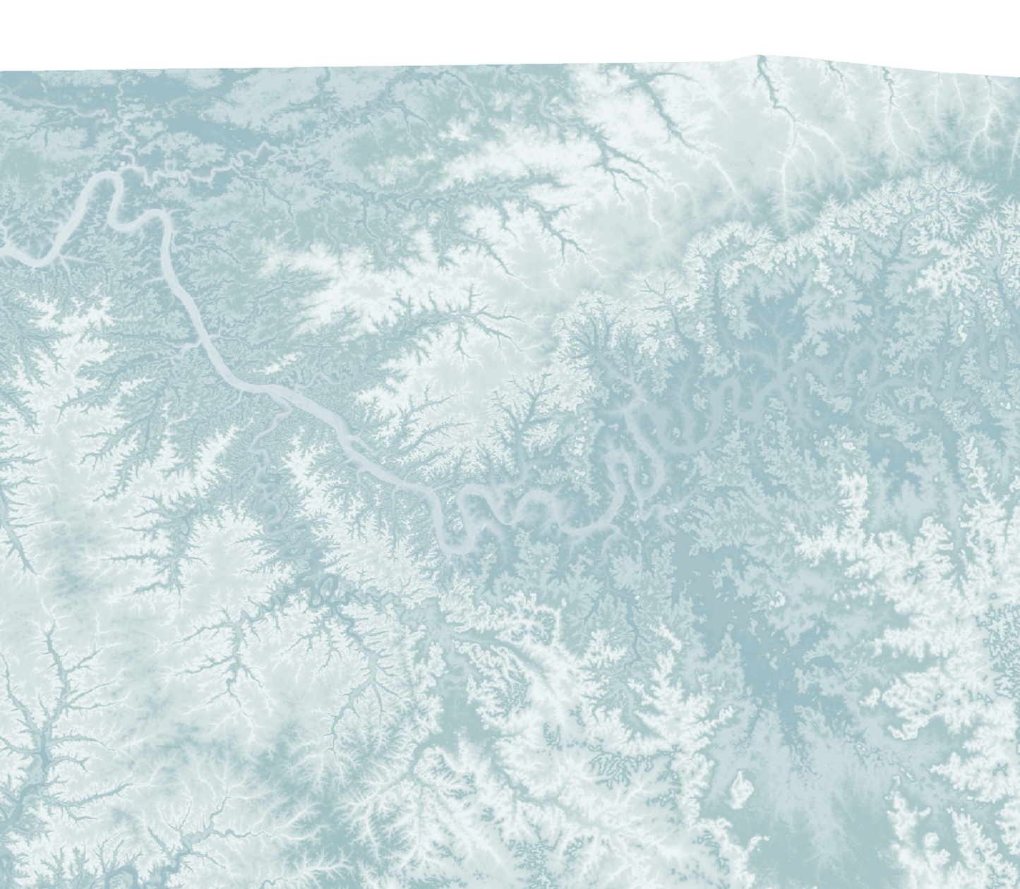 Tennessee Map Print Landscape