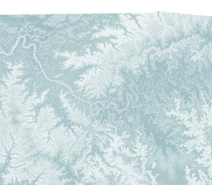 Tennessee Map Print Landscape