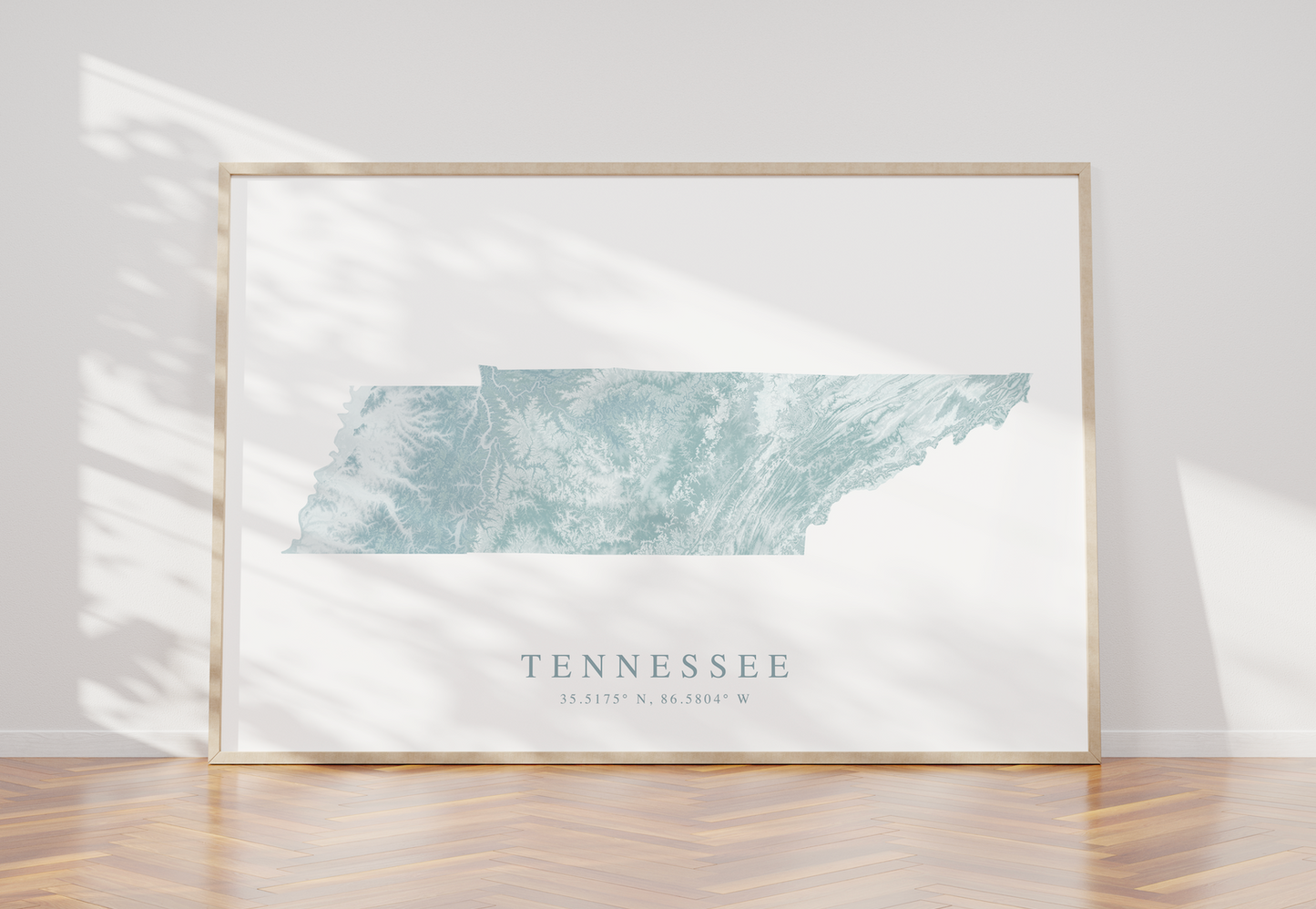 Tennessee Map Print Landscape