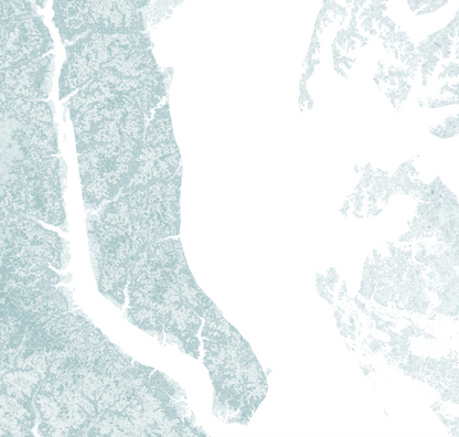 Maryland Map Print Landscape