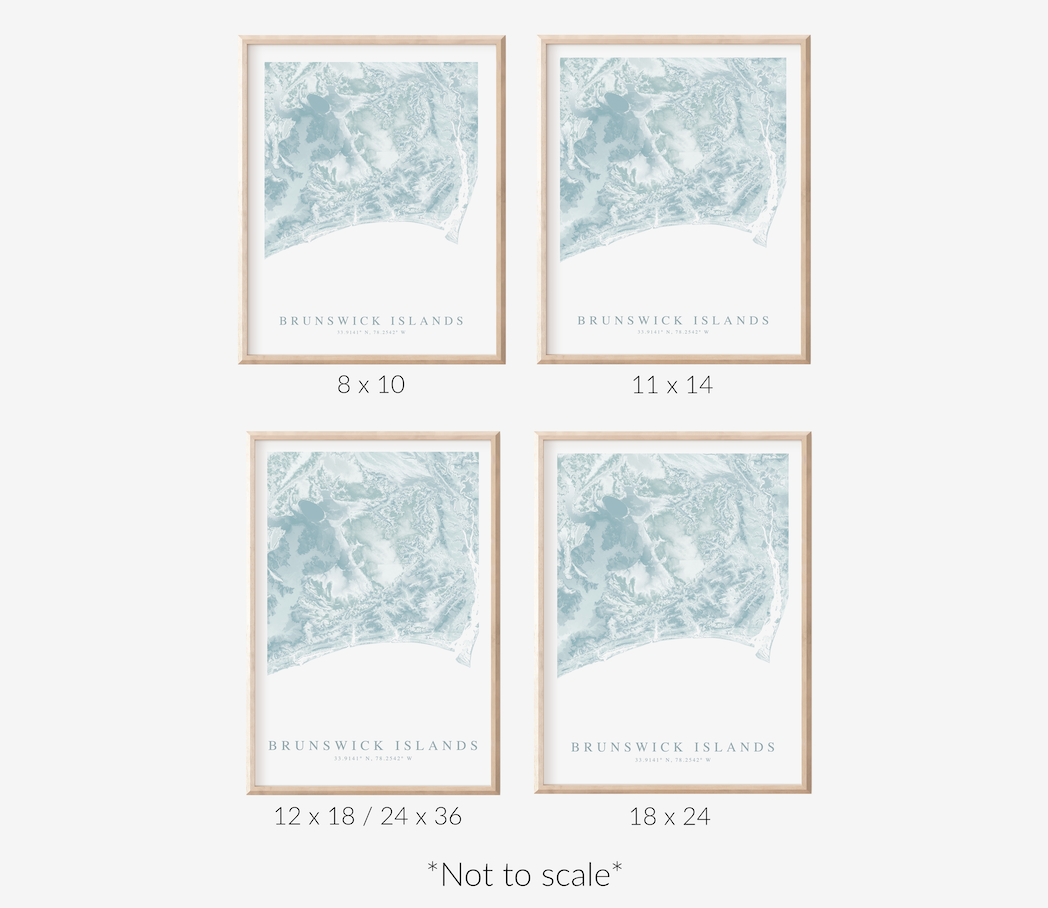 Brunswick Islands Map Print
