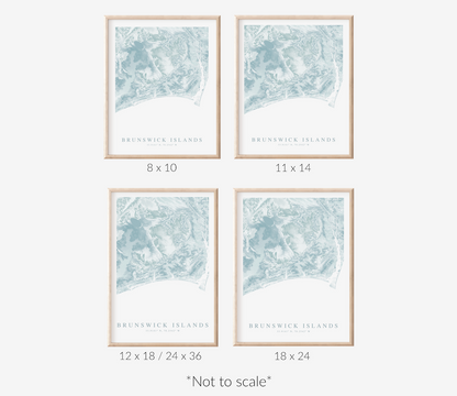 Brunswick Islands Map Print
