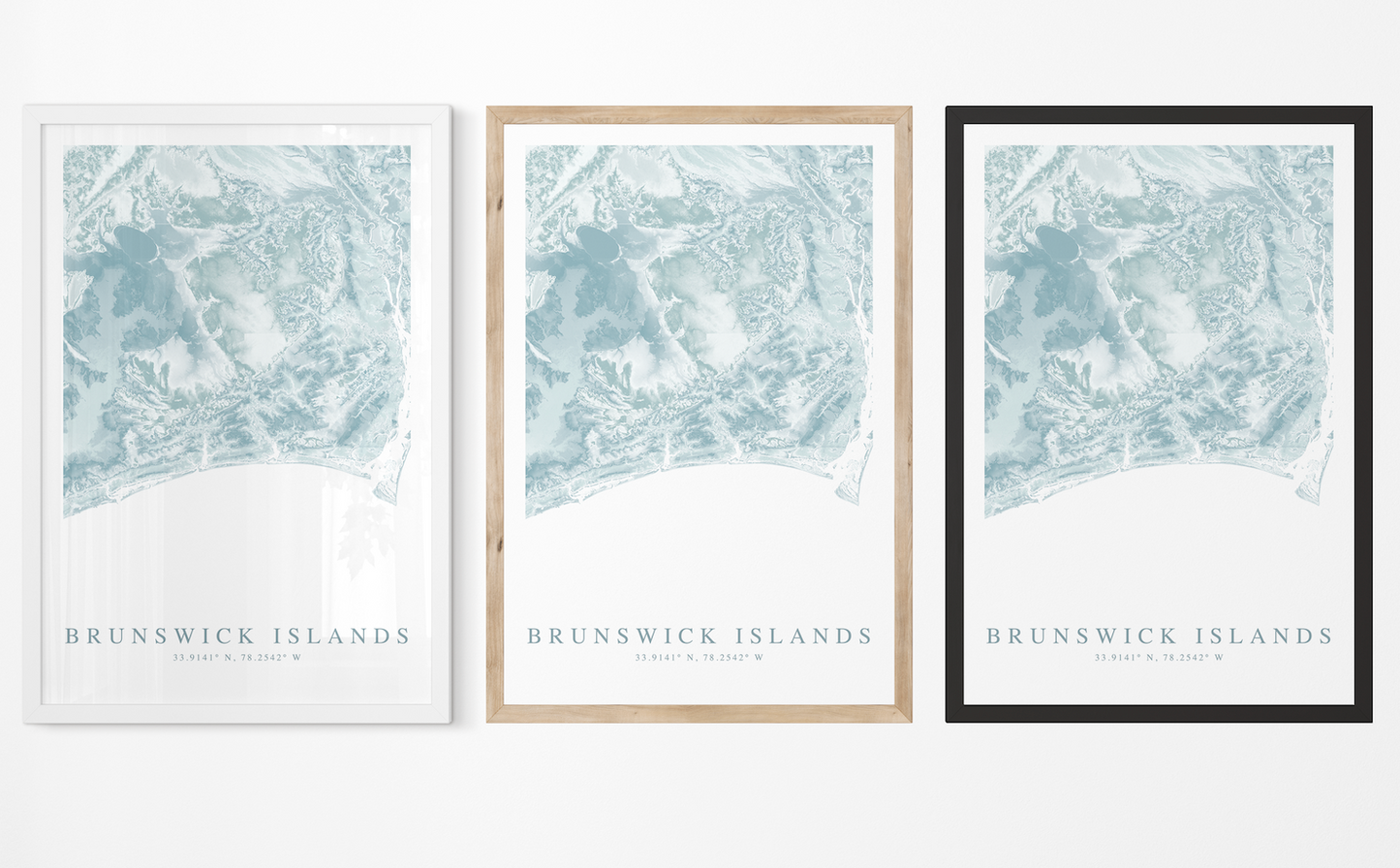 Brunswick Islands Map Print