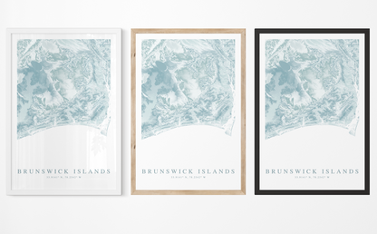 Brunswick Islands Map Print