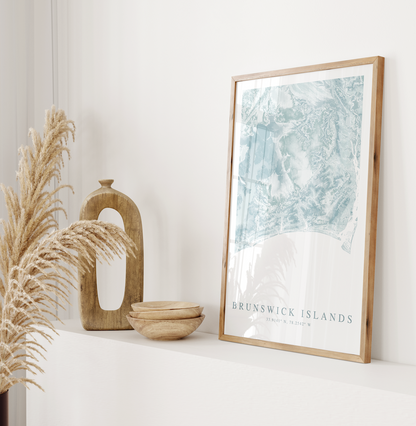 Brunswick Islands Map Print