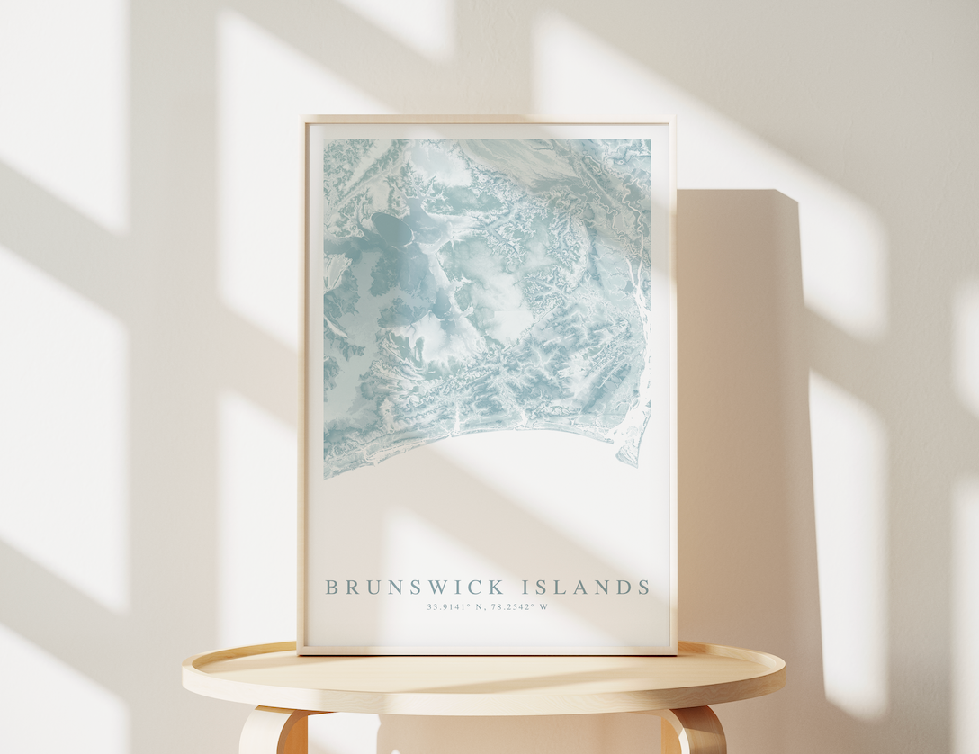 Brunswick Islands Map Print