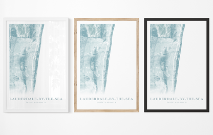 Lauderdale-by-the-Sea Map Print