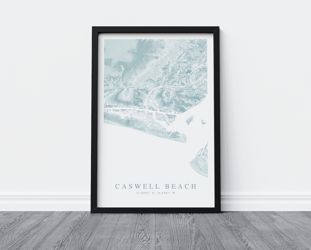 Caswell Beach Map Print