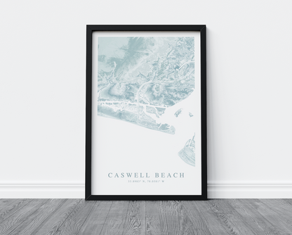 Caswell Beach Map Print
