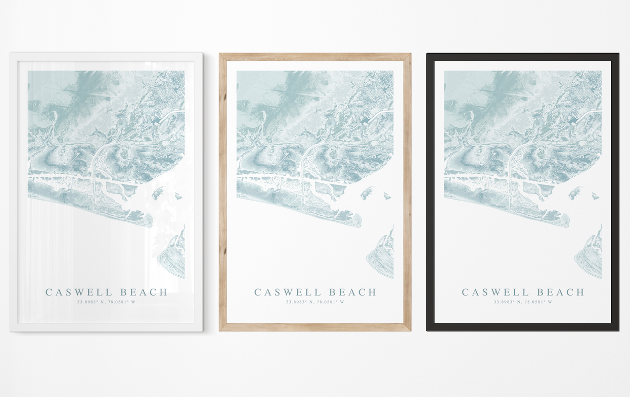 Caswell Beach Map Print