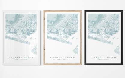 Caswell Beach Map Print