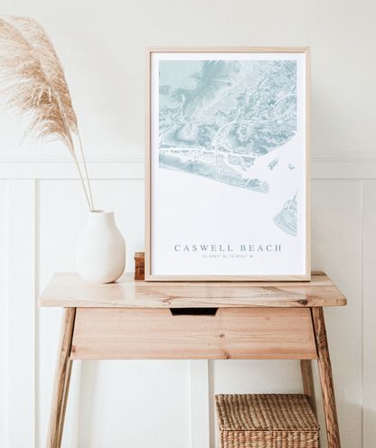 Caswell Beach Map Print