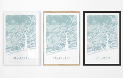 Shallotte Map Print