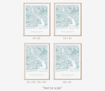 Varnamtown Map Print