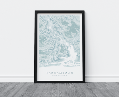 Varnamtown Map Print