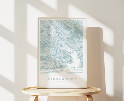Varnamtown Map Print
