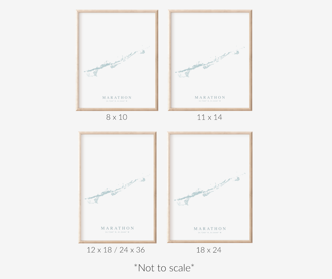 Marathon Map Print
