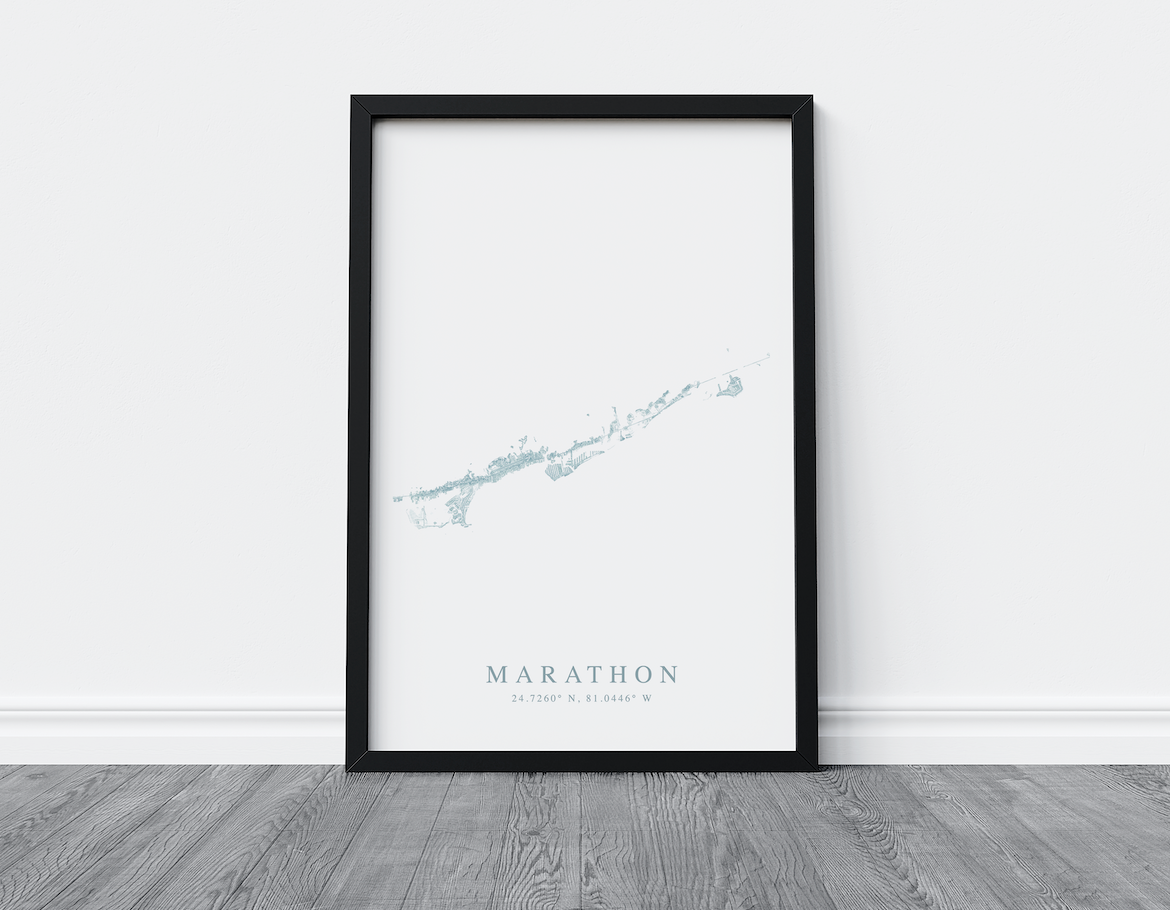 Marathon Map Print