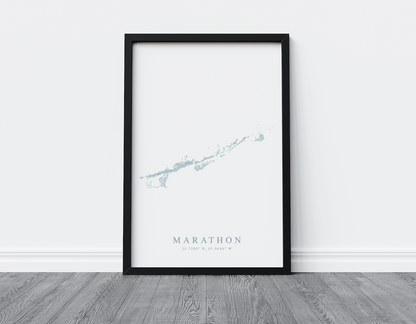 Marathon Map Print