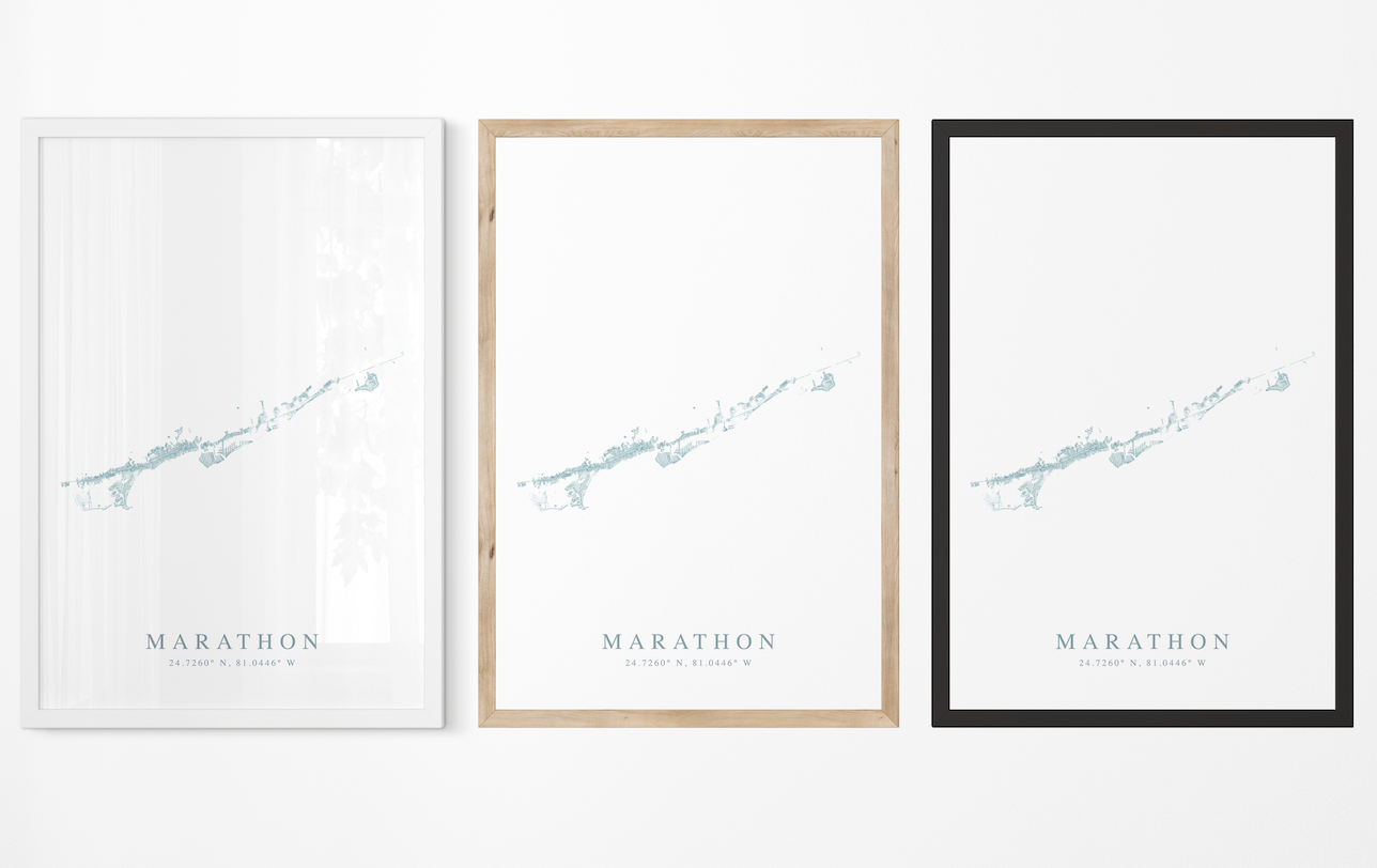 Marathon Map Print