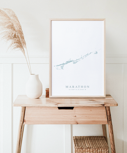 Marathon Map Print