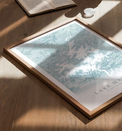 Lake Martin AL Map Print