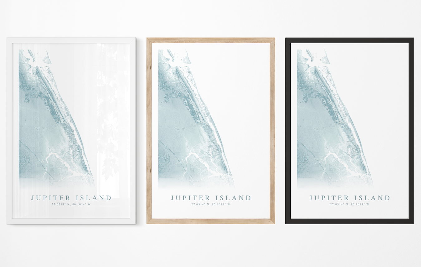 Jupiter Island Map Print