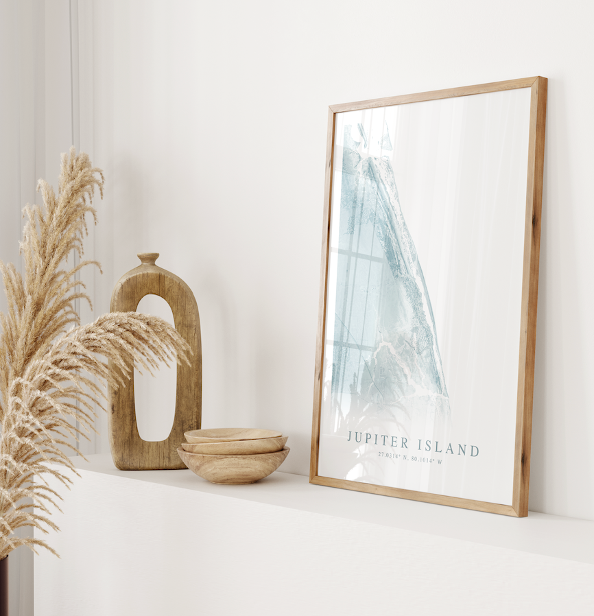 Jupiter Island Map Print